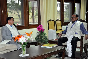 The Governor of Arunachal Pradesh, Shri JP Rajkhowa With Chief Minister, Shri. Kalikho Pul, at Raj Bhavan, Itanagar on 20th February 2016.